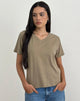 Afbeelding van Viman Top in Jersey Khaki