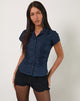 Afbeelding van Wilmot Blouse in marine popeline