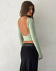 Afbeelding van Xiabon Lange Mouw Top zonder rug in Desert Sage