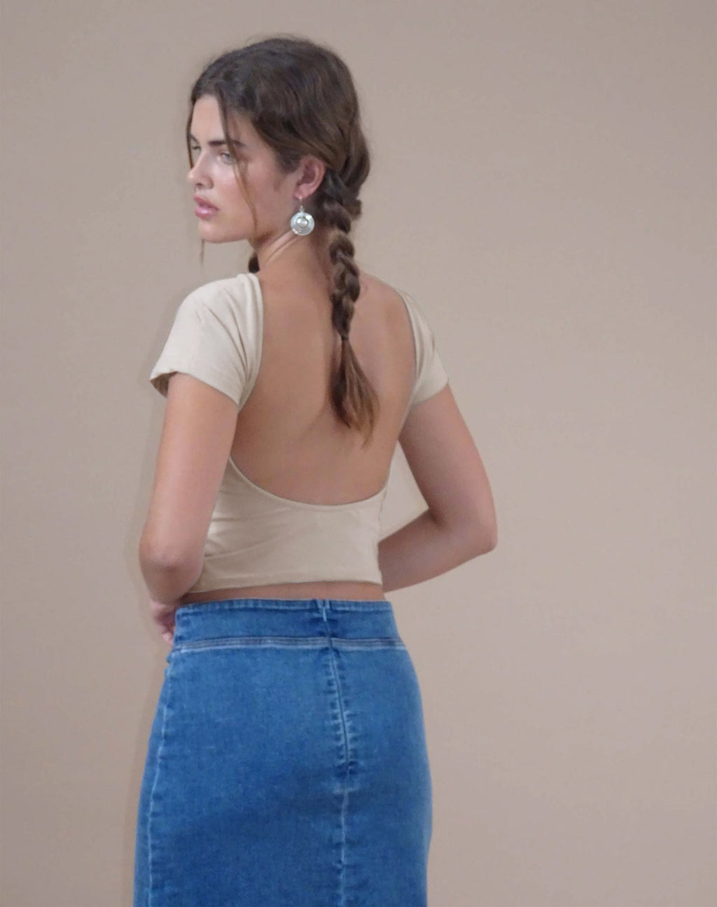 Xiwang Crop Top in Kokosmelk