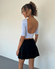 Afbeelding van Xiwani Top in Wit Sierlijke Print Lycra
