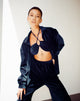 Afbeelding van Yessa Crop Top in Velvet Navy