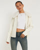 Afbeelding van Yindo Zip Up Jacket in PU Wit
