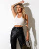 Afbeelding van Zagh Crop Top in Rib Winter White