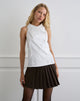 Afbeelding van Zosia Asymmetrische Knoop Blouse in Wit
