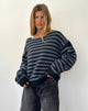 Afbeelding van Zuleika Trui in Charcoal Stripe