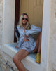 beeld van MOTEL X JACQUIE Laboxe Brief Shorts in Poplin Blue Pinstripe