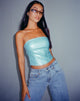 Afbeelding van Dena Corset Top in PU Hemelsblauw