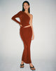 Afbeelding van Tulus Maxi rok in Coffee Bean