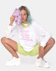 Afbeelding van Lottie Longsleeve Tee in Wit met Overdraft Tekst X Top Meisje
