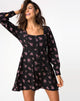 Afbeelding van Cassa Jurk in Sohey Rose Zwart