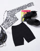 Afbeelding van Nure Crop Top in Mono Animal Grijs en Wit