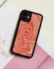 Afbeelding van Motel X Barbara Kristoffersen Iphone Case in 70s Ripple in Mandarijn