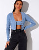 Afbeelding van Viney vest in rib Ashy blauw