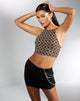 Afbeelding van MOTEL X IRIS Ambre Crop Top in Chain Tangle Donkerbruin