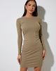 Afbeelding van Andreita Mini Jurk in Rib Eucalyptus