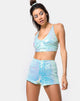 Afbeelding van Crystal Short in Fishcale Pailletten Candy Unicorn
