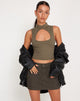 Afbeelding van Annesley Crop Top in Tarmac Green