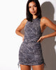 Afbeelding van Ardilla Bodycon Jurk in Abstract Croc Zwart