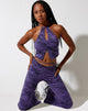 Afbeelding van Asmi Crop Top in Desert Terrain Purple