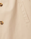 Beige met streepvoering