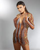 Afbeelding van MOTEL X IRIS Aviva Mini Dress in aardetinten