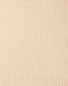 Azura Crop Top in Rib Sand