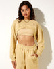 Afbeelding van Bacel Cropped Sweatshirt in Custard M Embro