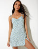 Afbeelding van Bacia Slip Dress in Pretty Petal Green