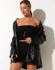 Afbeelding van Baha Bandeau Top in Bubble Jersey Zwart