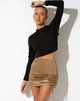 Afbeelding van Balta minirok in Botanist Flocking Olive