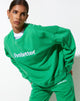 Afbeelding van Ted Sweatshirt in Fun Green met "Live Better" Embro