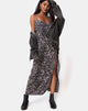 Afbeelding van Batis Maxi Dress in Luipaardgrijs