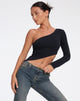 Afbeelding van Baylee Crop Top in Lycra Zwart