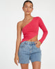 Afbeelding van Baylee Crop Top in Fuschia Roze