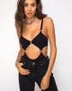 Afbeelding van Belina Cutout Bodice in Zwart
