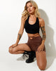 Afbeelding van Ben Hot Pant in Lycra Diep Mahonie