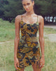 Afbeelding van Benita Mini Dress in Butterfly Gold