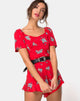 Afbeelding van Bersho Playsuit in Soi Rose Red