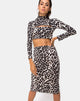 Afbeelding van Bobby Midi rok in oversized Jaguar