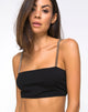 Afbeelding van Bocha Crop Top in Zwart met Zilveren Ketting