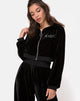 Afbeelding van Bomb Hoodie in zwart met Angel Diamante Hot Fix