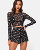 Afbeelding van Boris Short in Over the Moon Zwart met Glitter