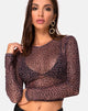 Afbeelding van Bonnie Crop Top in Rar Luipaard Mesh