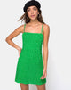 Afbeelding van Boyasly Jurk in Mini Diana Stip Groen