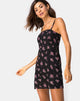 Afbeelding van Boyasly Mini jurk in Sohey Rose Zwart