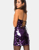 Afbeelding van Breena jurk in Plum Disc lovertjes