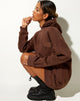 Afbeelding van Bren Hoodie in Deep Mahogany Cherub LAmour Label Embro