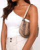 Afbeelding van Gigi Schoudertas in Slangen Beige