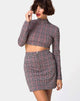 Afbeelding van Bronti minirok in Charles Check Blush